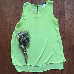 Sheer Yellow Blouse Purchased from Nordstrom